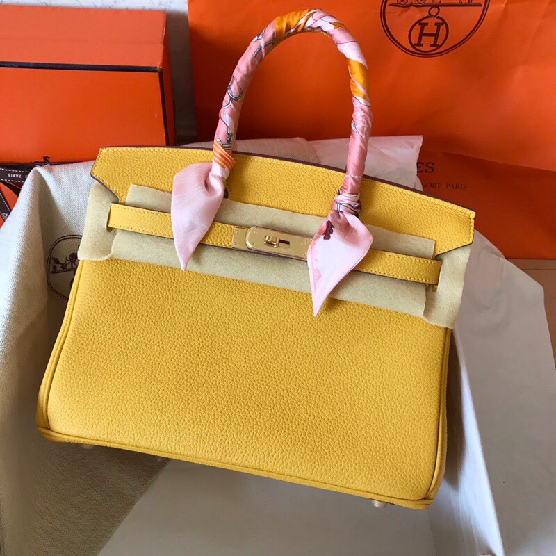 Hermes Birkin 35CM Togo Leather Handbag Yellow